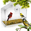 Clear Glass Window Bird Feeder